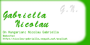 gabriella nicolau business card
